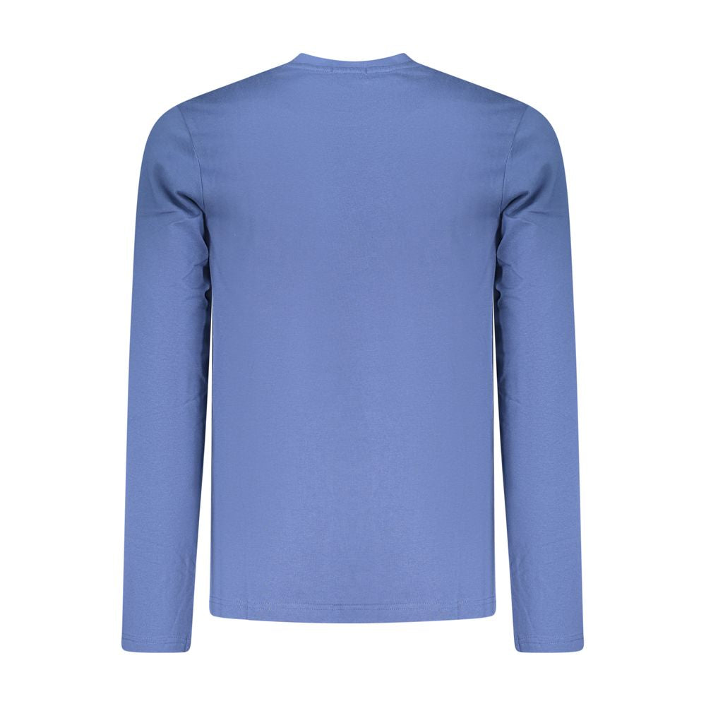 Coveri Moving Blue Cotton T-Shirt