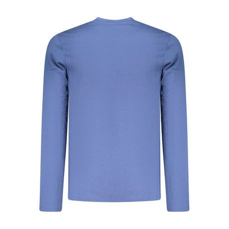 Coveri Moving Blue Cotton Men T-Shirt