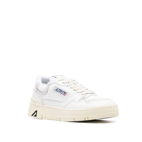 Autry White Leather Low Top Sneakers