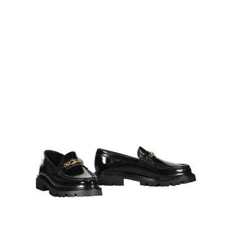 Celine Black Calfskin Slip-On Loafers