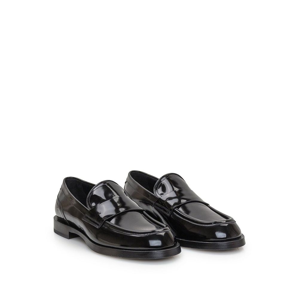 Dolce & Gabbana Sorte Slip-On Loafers i Kalveskind