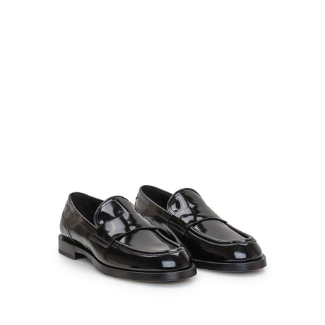 Dolce &amp; Gabbana Sorte Slip-On Loafers i Kalveskind