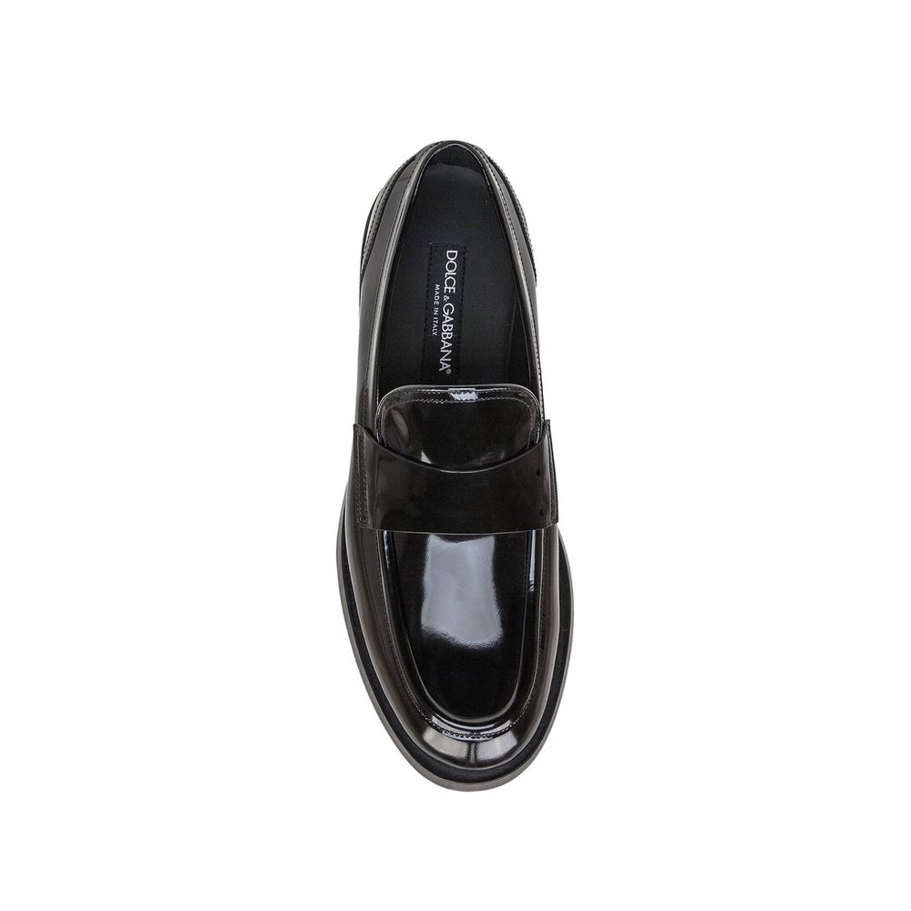 Dolce & Gabbana Sorte Slip-On Loafers i Kalveskind