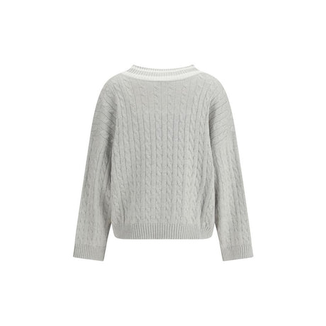 Brunello Cucinelli White Cotton Sweatshirt