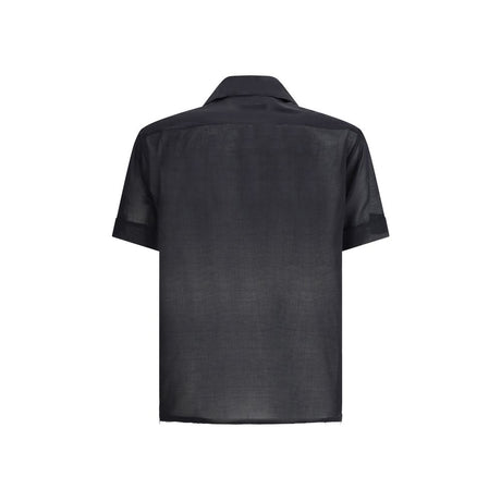 Magliano Black Cotton Shortsleeve Shirt