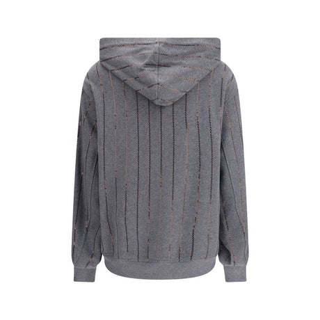 Brunello Cucinelli Gray Cotton Sweatshirt