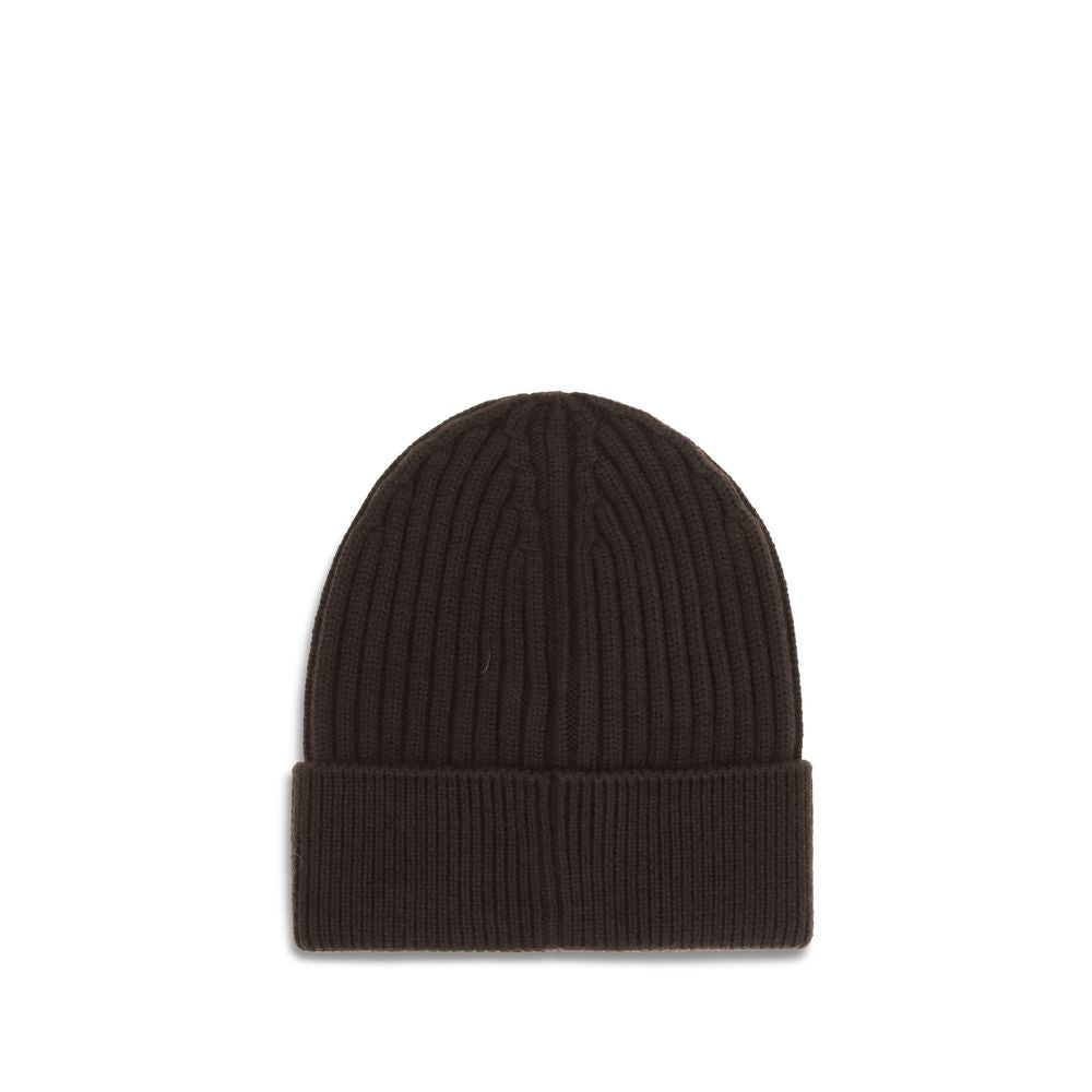 Moncler Grenoble Black Fleece Wool Beanie
