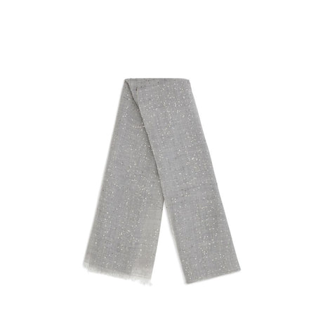 Brunello Cucinelli Gray Cashmere Scarf