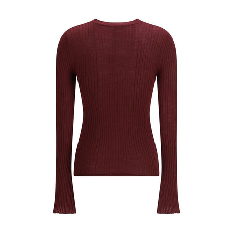 Cruna Bordeaux Wool Sweatshirt