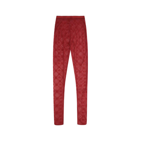 Marine Serre Red Polyamide Socks
