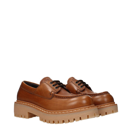 Prada brune læder oxfords og derbies