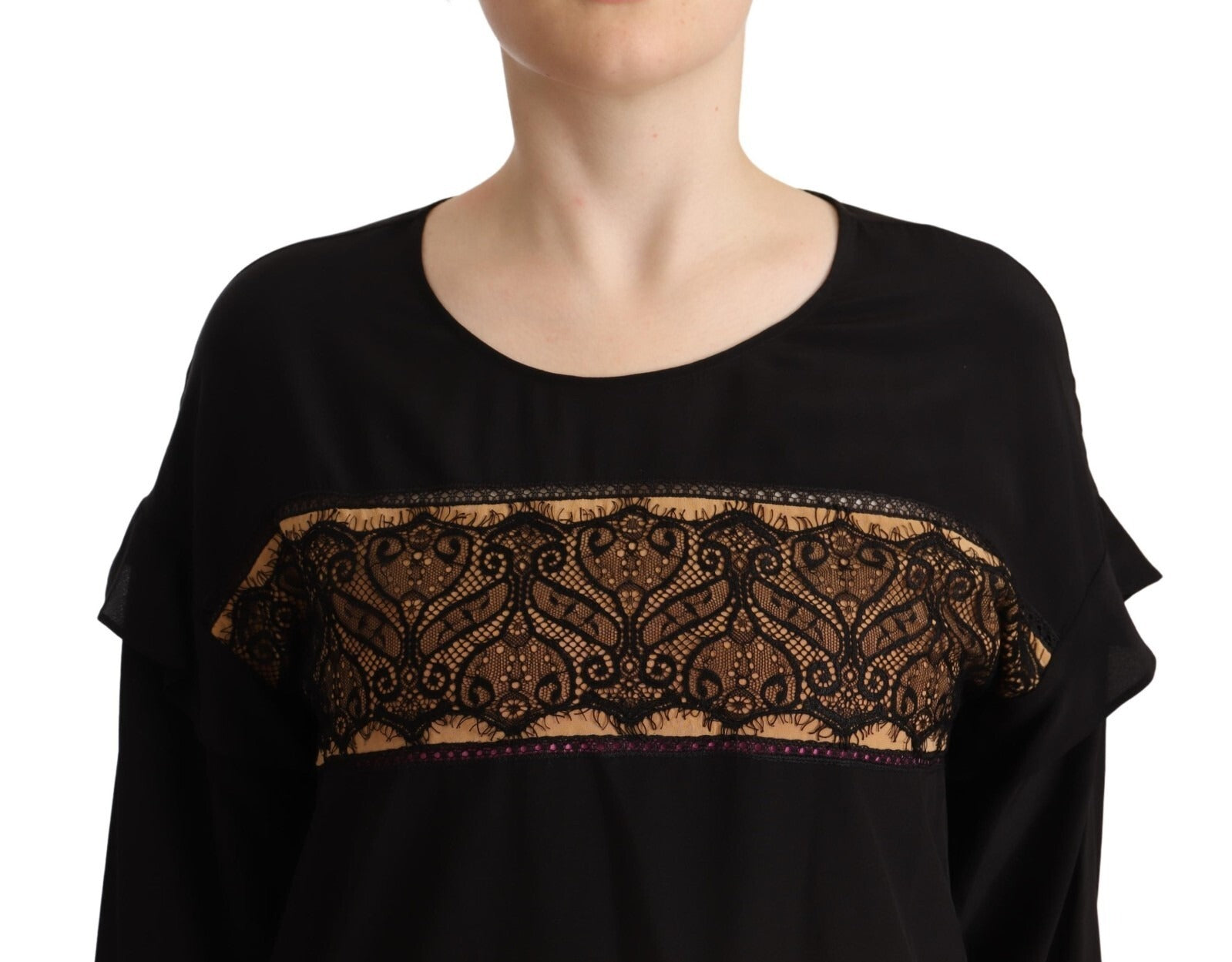 Twinset Multicolor Long Sleeves Round Neck Pullover Sweater