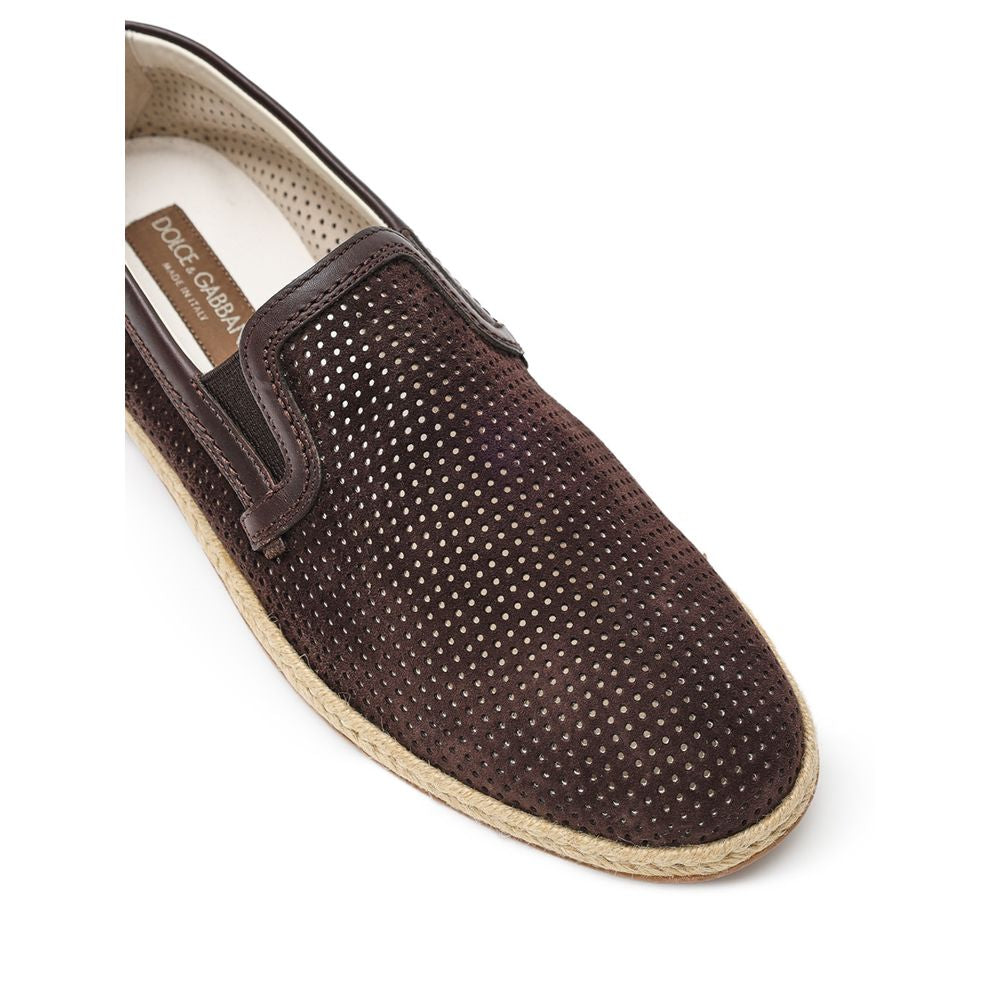 Dolce & Gabbana brune ruskinds-espadriller