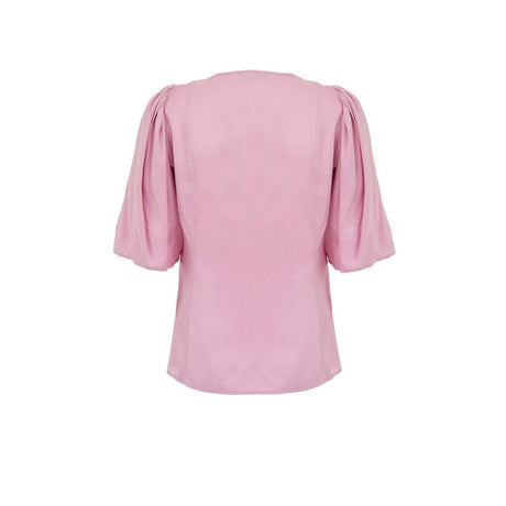 Ganni lyserøde satin tanktoppe