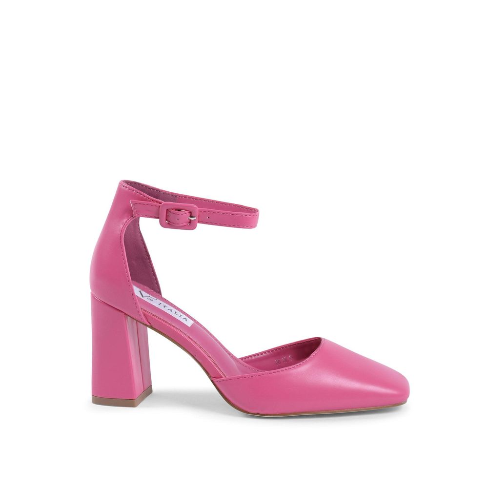 19V69 Italia Pink Artificial Leather High Heel Pumps