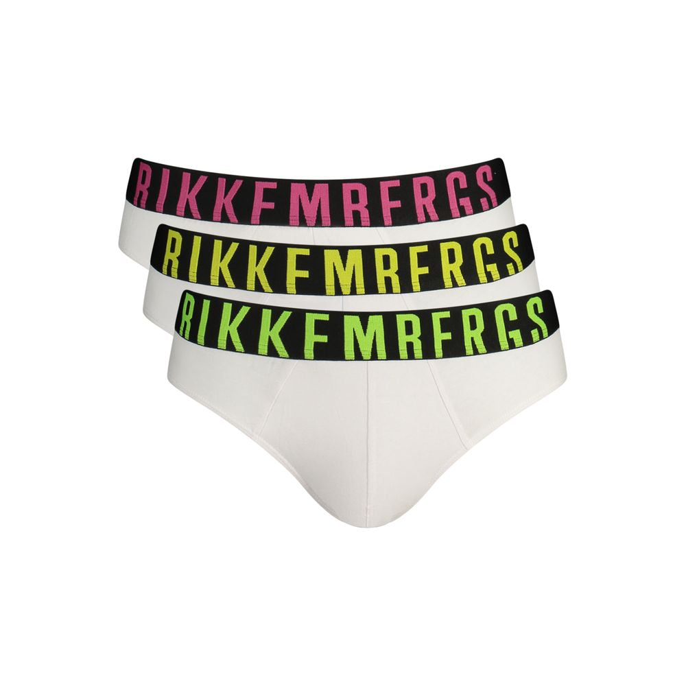 Bikkembergs White Cotton Underwear