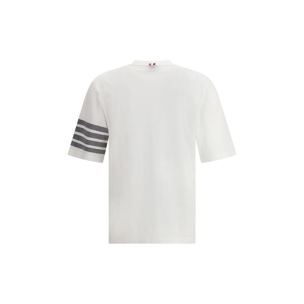 Thom Browne White Cotton T-Shirt