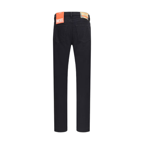 Diesel Black Cotton Slim Fit Jeans