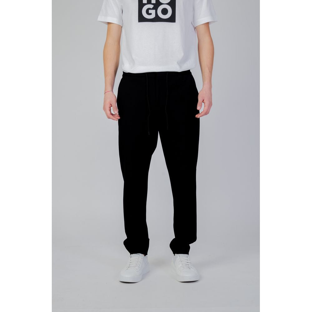 Hugo Boss Black Polyester Casual Pants