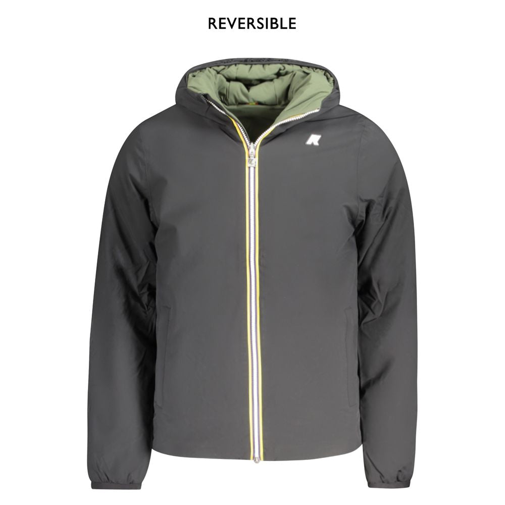 K-WAY Black Nylon Jackets & Coat