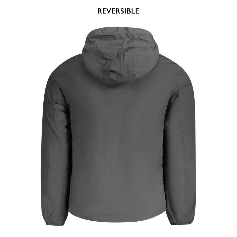 K-WAY Black Nylon Jackets & Coat