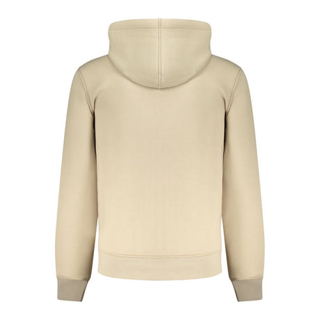 K-WAY Beige Polyester Men Sweater with Hood