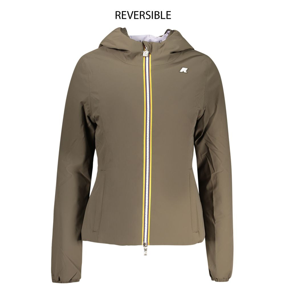 K-WAY Brown Nylon Jackets & Coat
