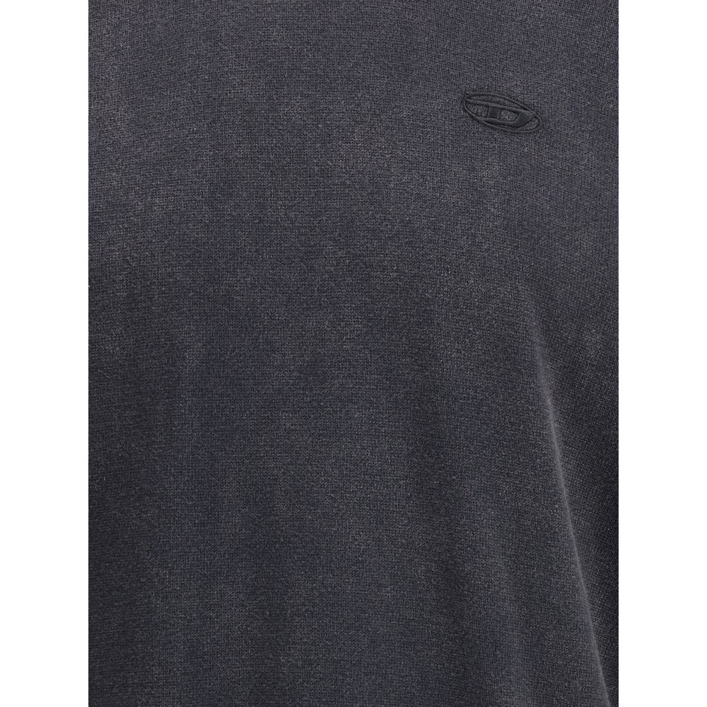 Diesel Gray Cotton Sweatshirt