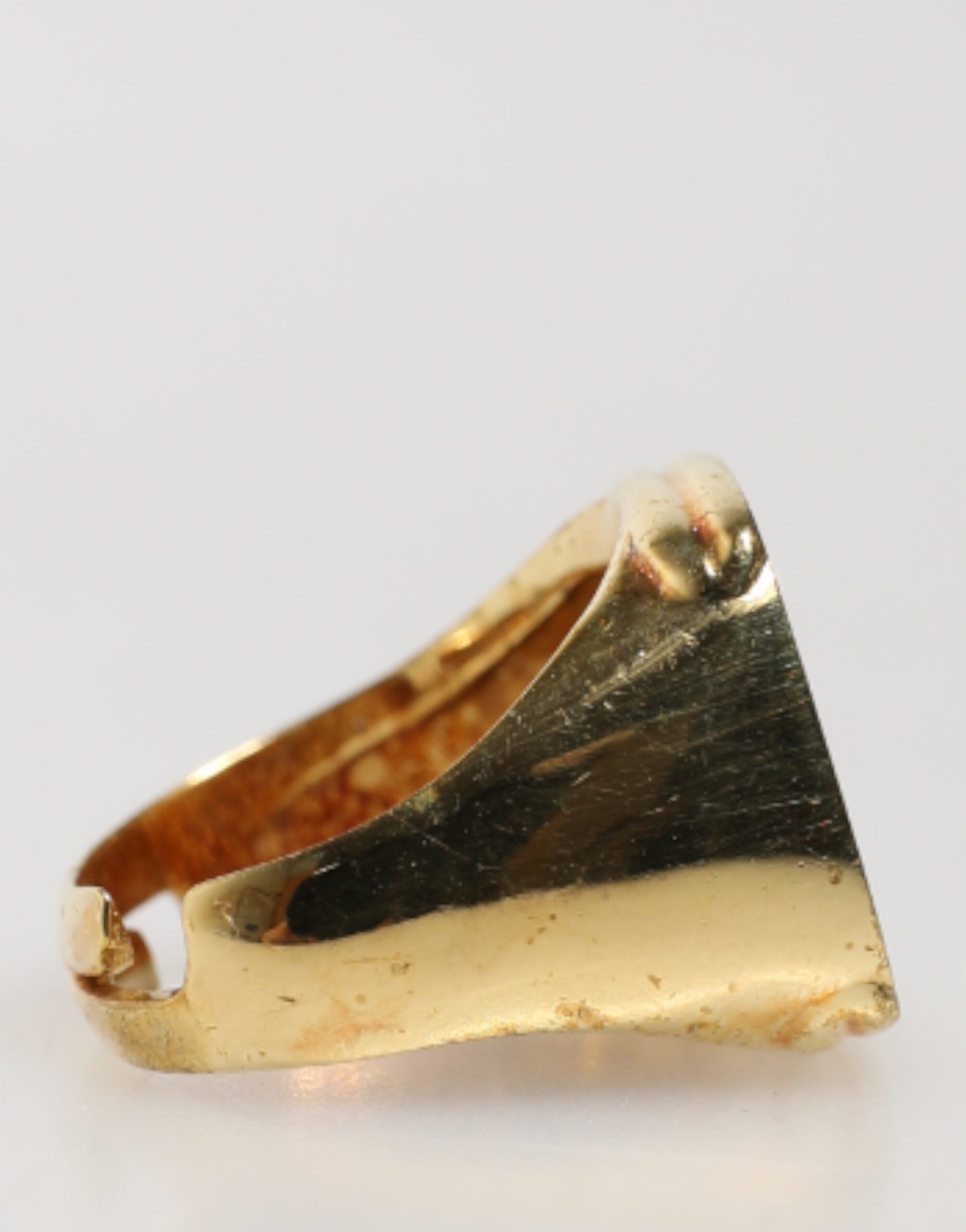 Dolce & Gabbana Gold-Tone Real Brass Black Enamel 