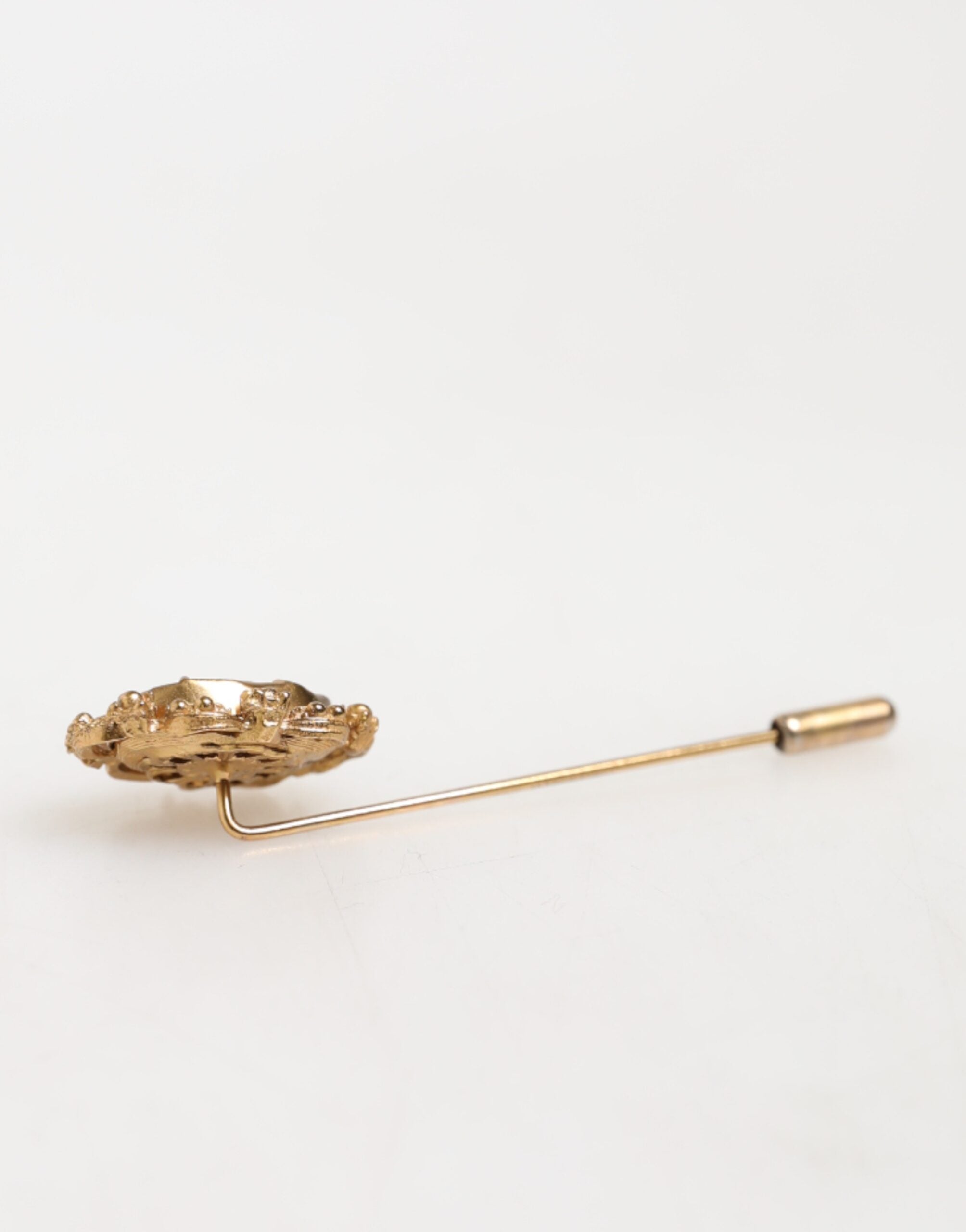 Dolce &amp; Gabbana Antik Broche med Guldfarvet Grøn Sten til Herrer