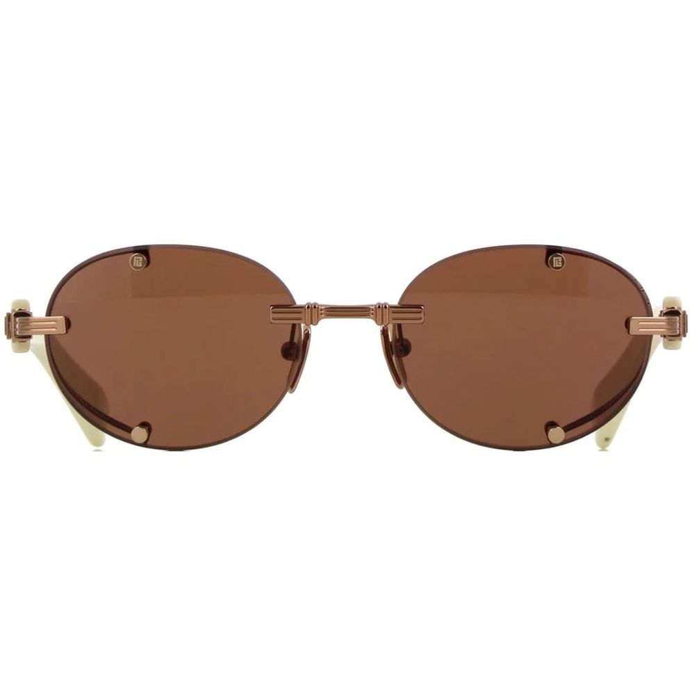 Balmain Brown Acetate Sunglasses
