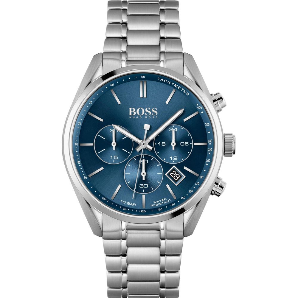 Hugo Boss Gray Stainless Steel Dress Watch