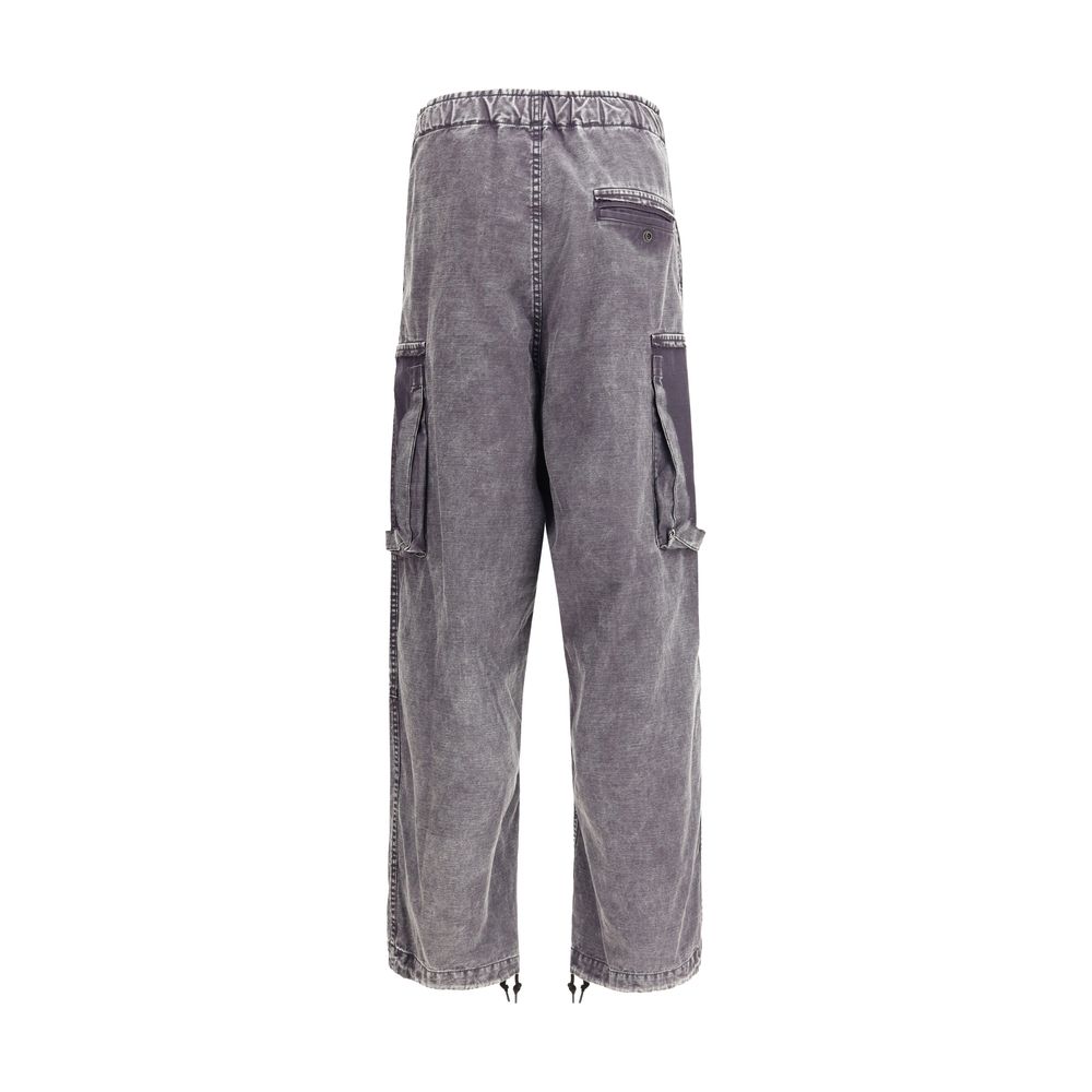 Maison Mihara Yasuhiro Black Cotton Cargo Pants