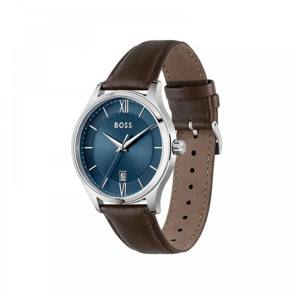 Hugo Boss Brown Leather Dress Watch