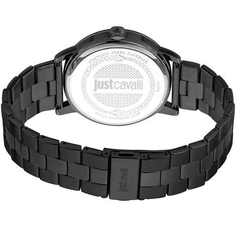 Just Cavalli Black Stainless Steel Dress Watch