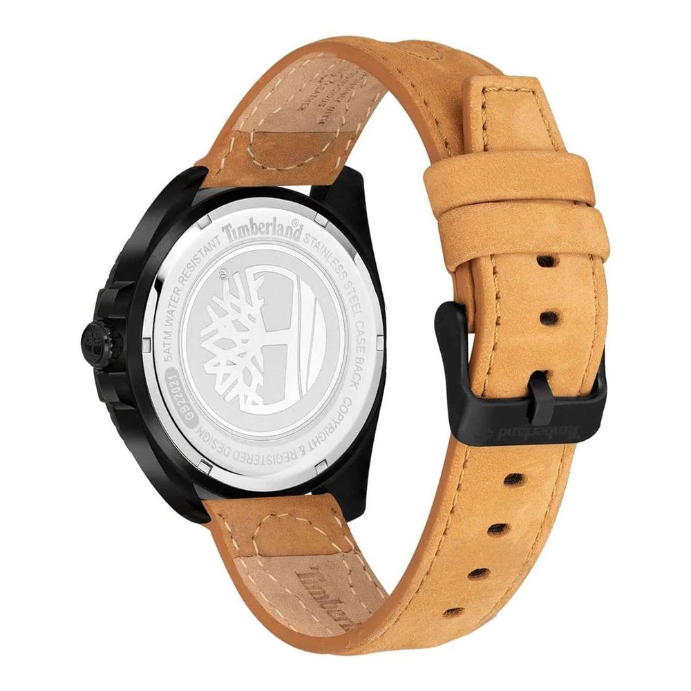 Timberland Brown Leather Dress Watch
