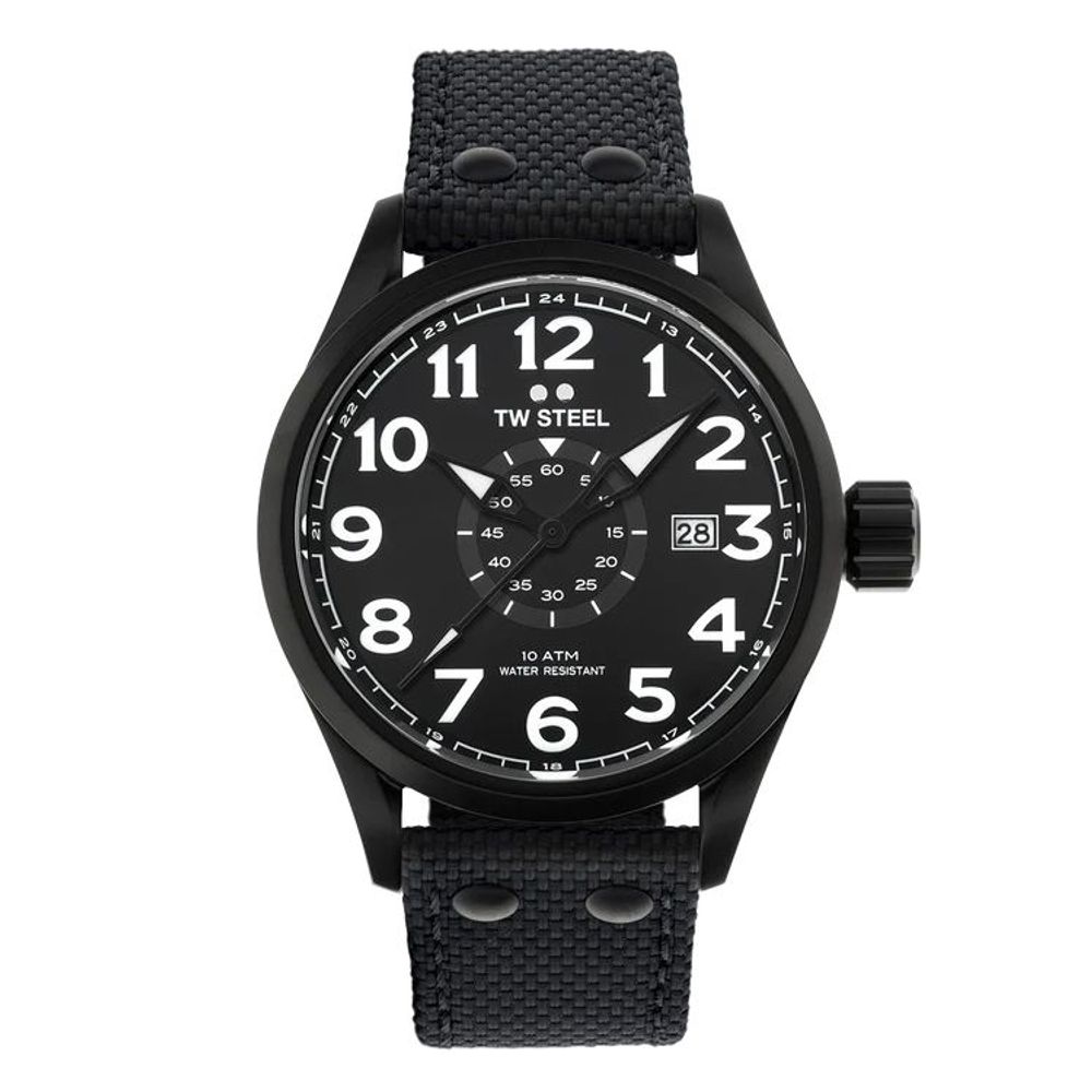 TW Steel Black Fabric Sport Watch