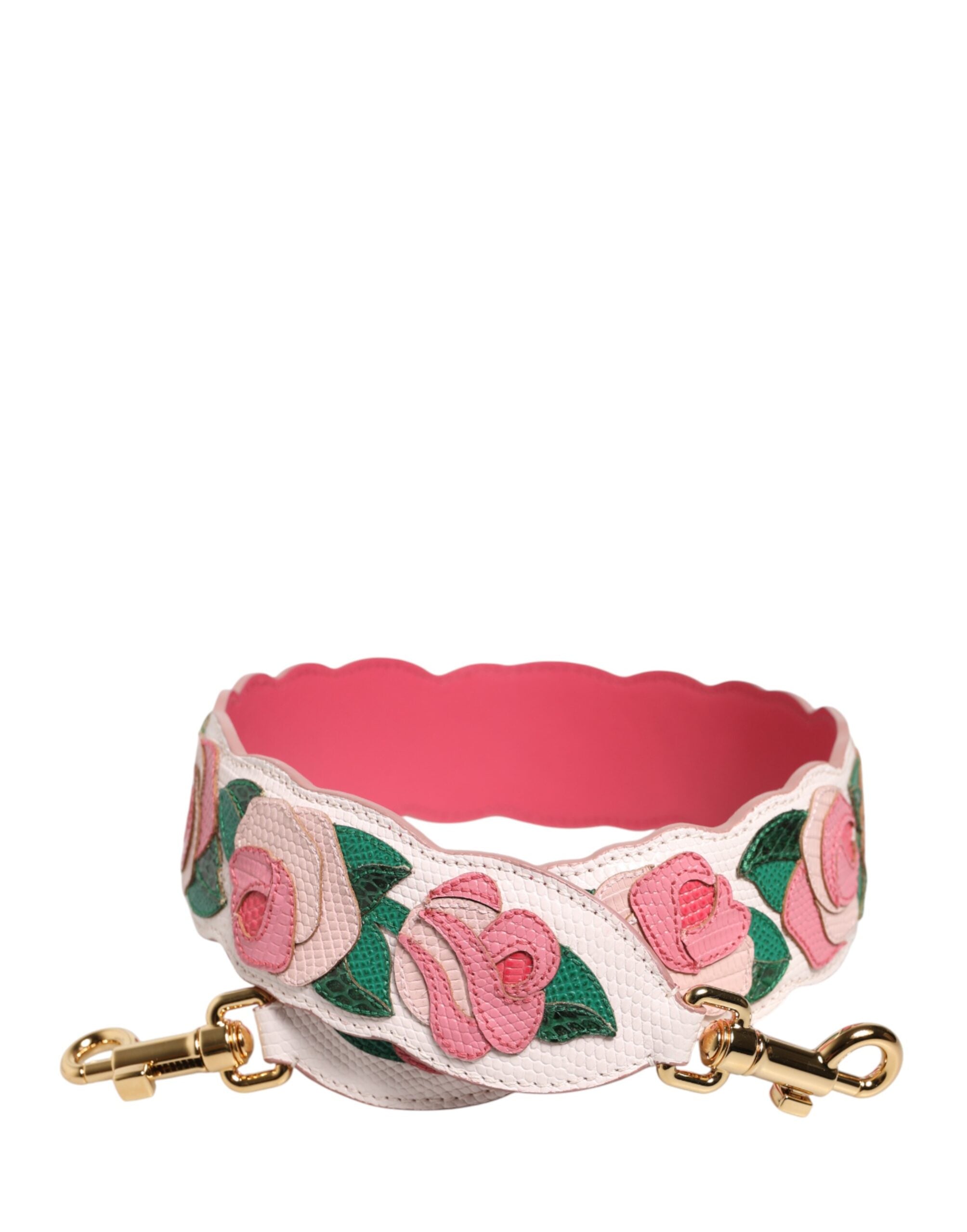 Dolce &amp; Gabbana Hvid Blomster Kalveskindstaske Tilbehør Skuldertaske