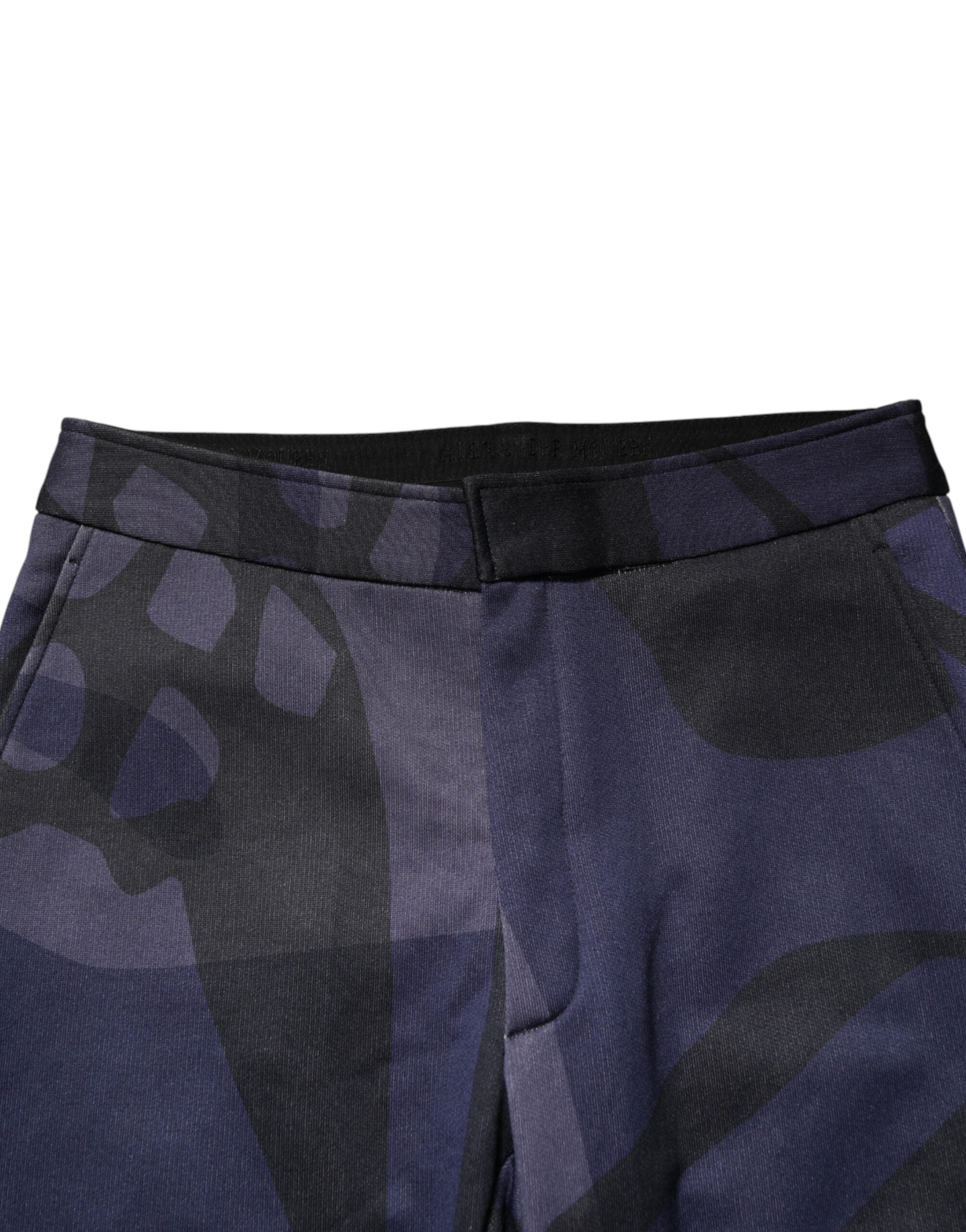 Alexander McQueen Flerfarvede Mønstrede Tapered Fit Herrebukser