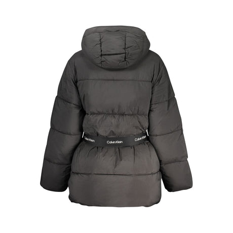 Calvin Klein Sort Nylonjakke Til Kvinder