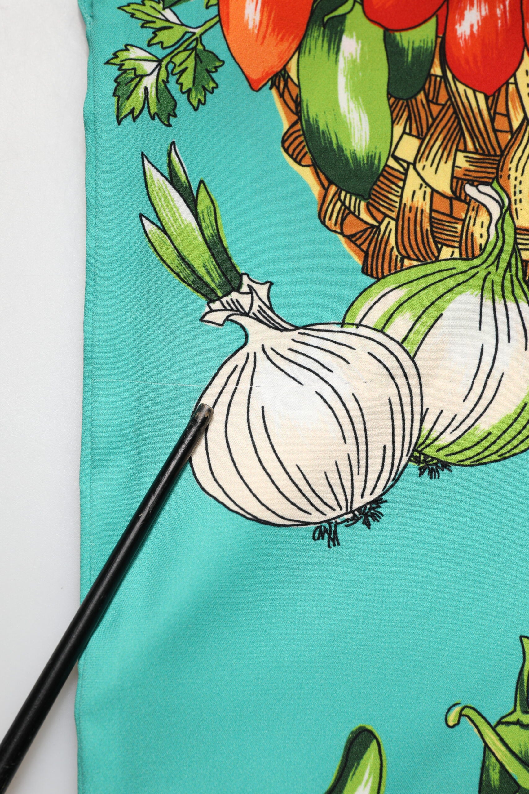 Dolce &amp; Gabbana Grøn Printet Langærmet Wrap Frakkekjole
