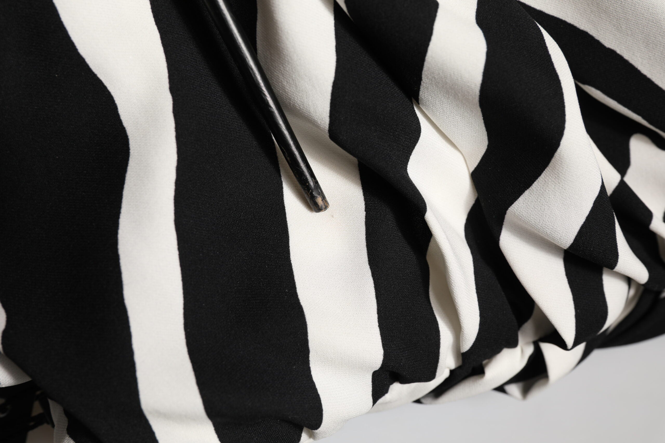 Dolce &amp; Gabbana Sort/Hvid Zebra Silke Minikjole