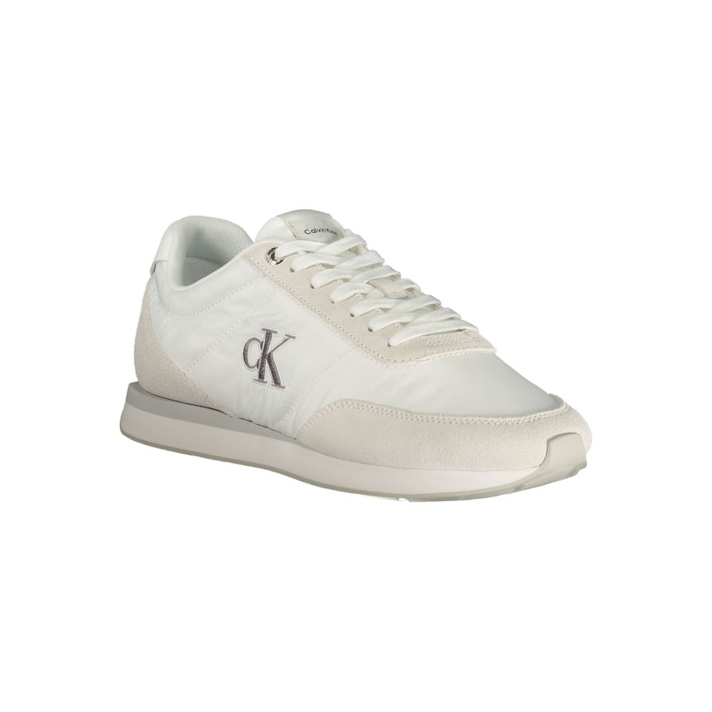 Calvin Klein White Polyester Sneaker