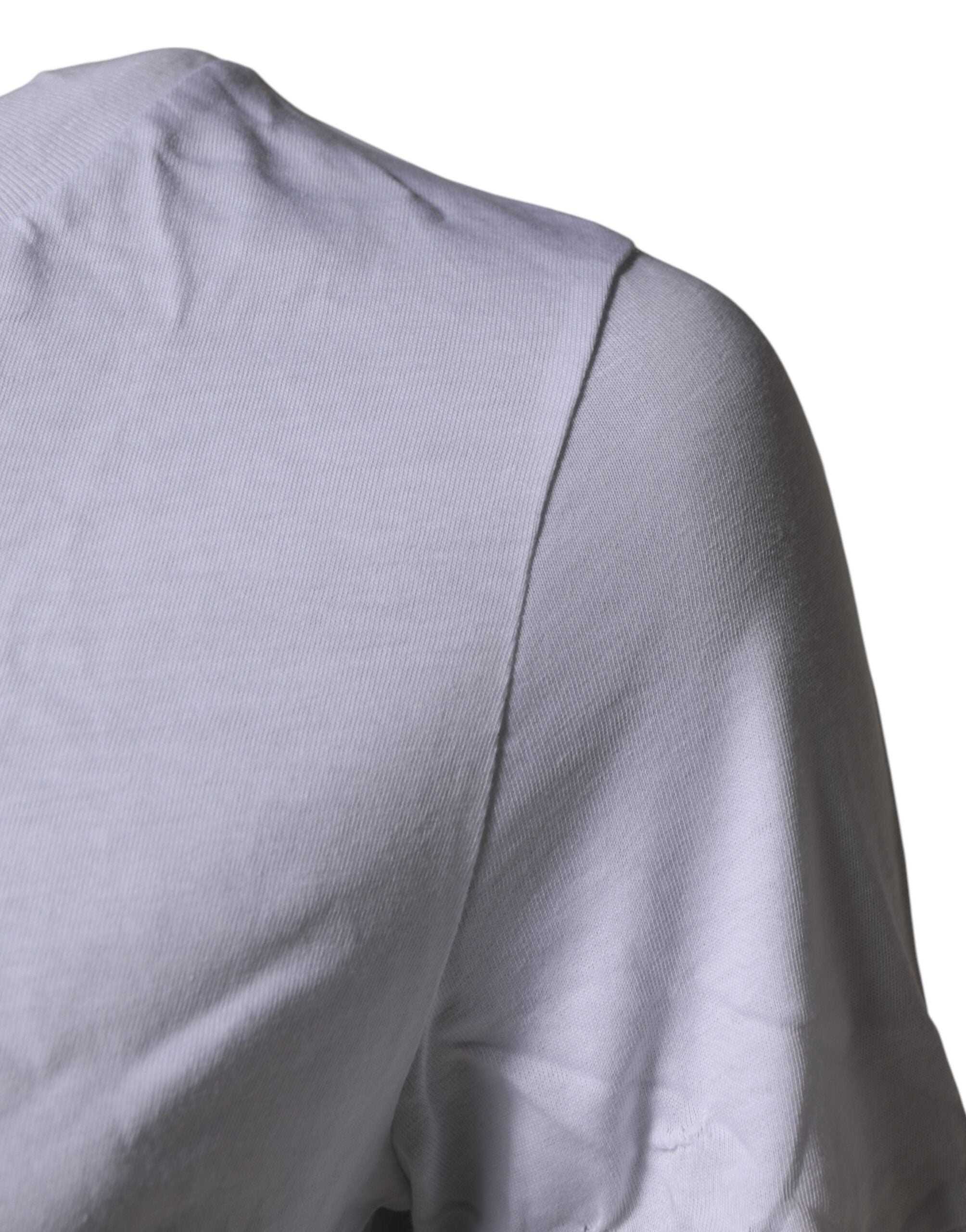 Dolce & Gabbana White DG Logo Kortærmet T-shirt med rund hals