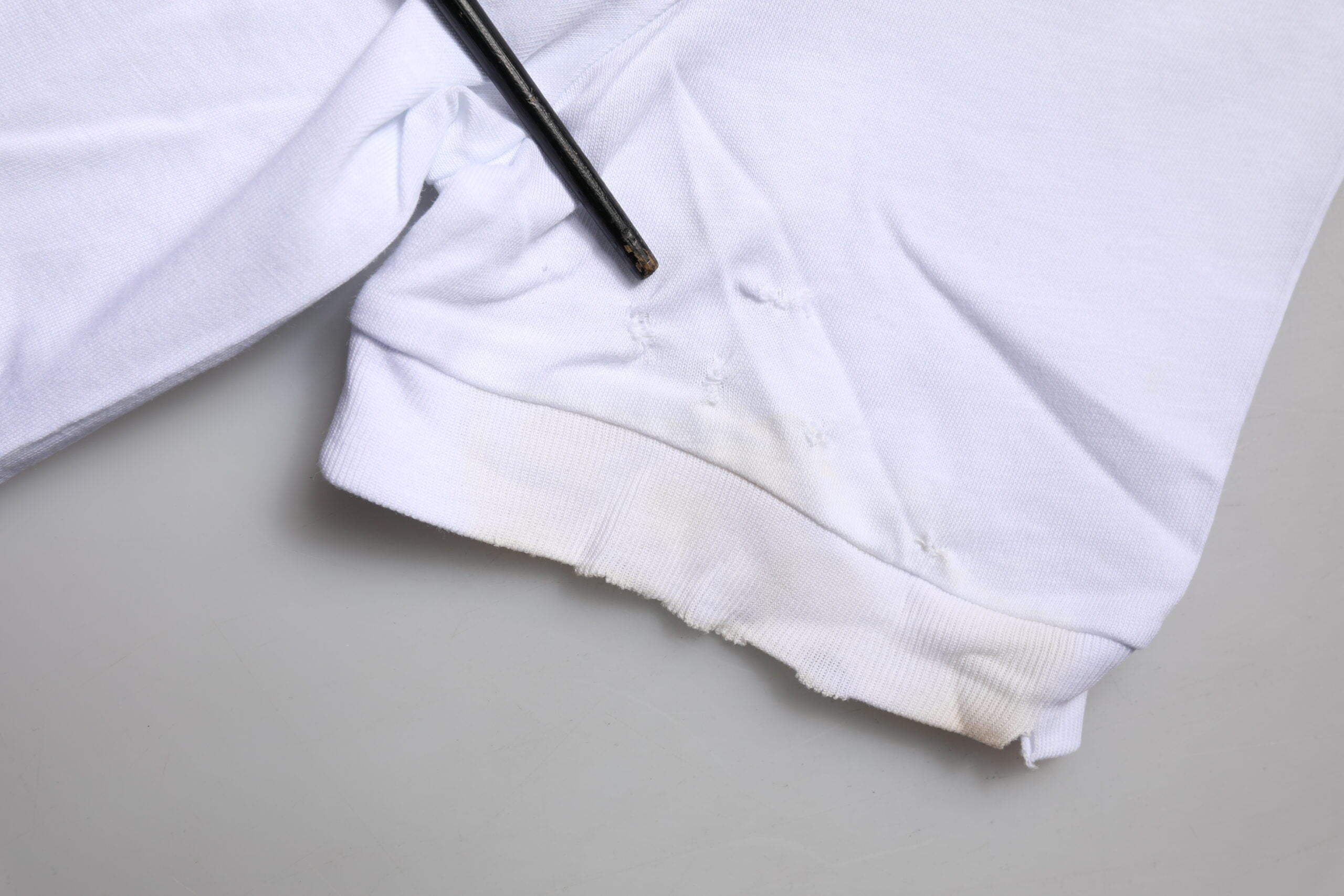 Dolce & Gabbana White DG Logo Kortærmet T-shirt med rund hals