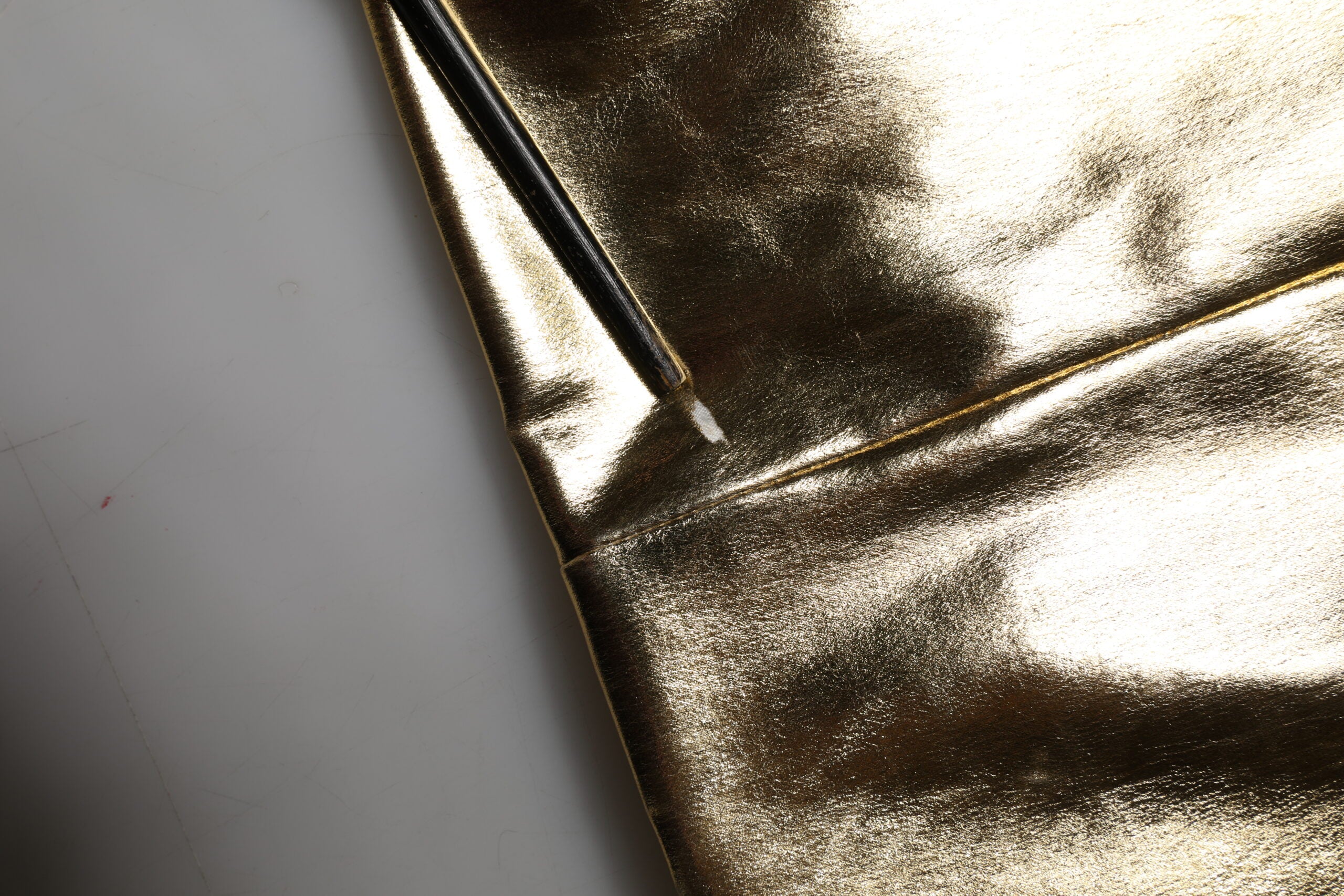 Dolce & Gabbana Guld Acetat Krystal Højtaljet Mini Nederdel