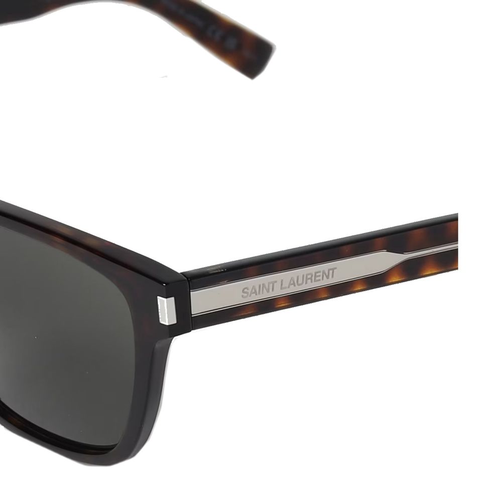 Saint Laurent Brown Acetate Sunglasses