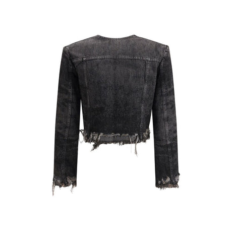 Diesel Grå Bomulds Denimjakke