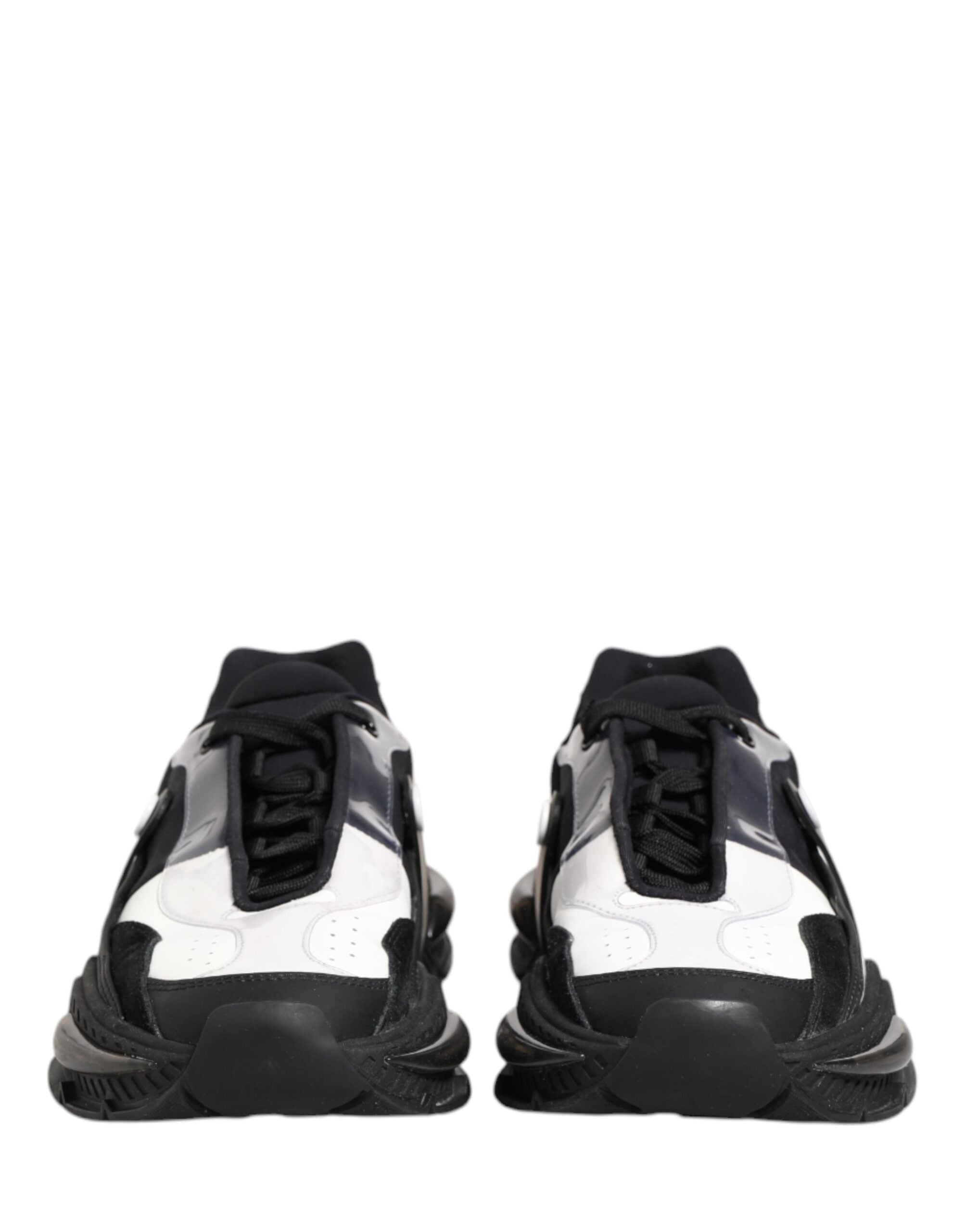 Dolce & Gabbana White Black Logo Airmaster Sneakers Men Shoes