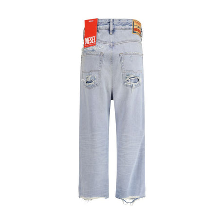 Diesel Lyseblå Bomuld Relaxed Fit Jeans